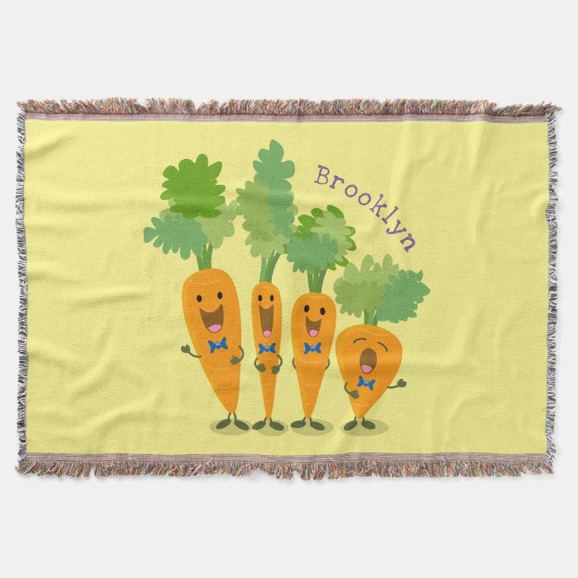 Niedliche Cartoon-Darstellung des Carrot-Quartetts Decke (Vorderseite)