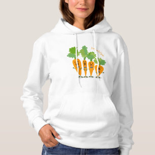 Niedliche Cartoon-Darstellung des Carrot-Quartetts Hoodie