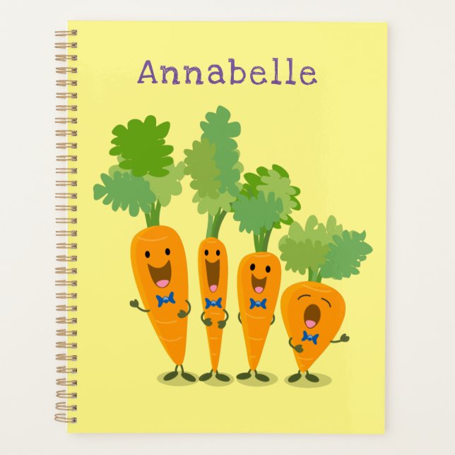 Niedliche Cartoon-Darstellung des Carrot-Quartetts Planer (Vorderseite)