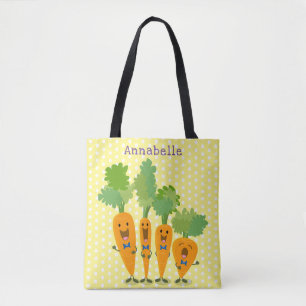 Niedliche Cartoon-Darstellung des Carrot-Quartetts Tasche