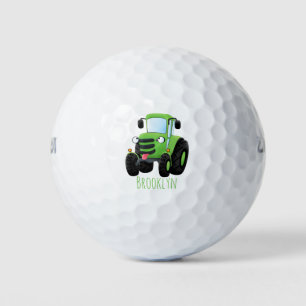 Niedliche Cartoon-Darstellung des Happy Farm Golfball