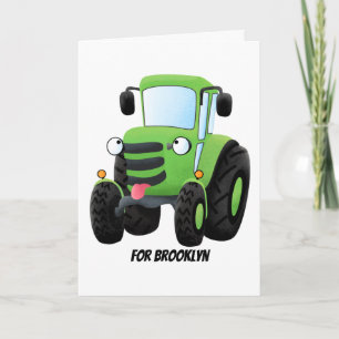Niedliche Cartoon-Darstellung des Happy Farm Karte