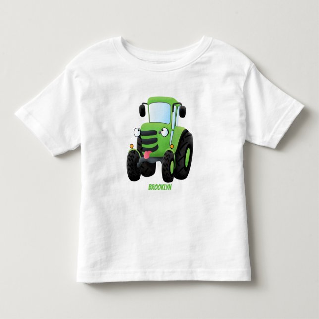 Niedliche Cartoon-Darstellung des Happy Farm Kleinkind T-shirt (Vorderseite)