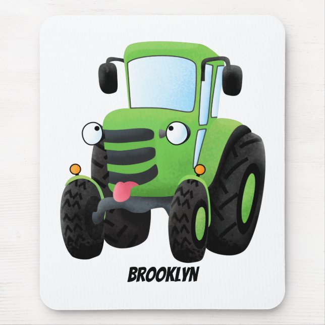 Niedliche Cartoon-Darstellung des Happy Farm Mousepad (Vorne)