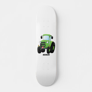 Niedliche Cartoon-Darstellung des Happy Farm Skateboard