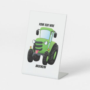 Niedliche Cartoon-Darstellung des Happy Farm Sockelschild