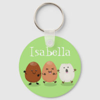 Niedliche Cartoon-Darstellung lustiger Eier