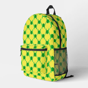 Niedliche Cartoon Frosch Bedruckter Rucksack