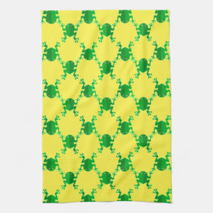 Niedliche Cartoon-Frösche Geschirrtuch