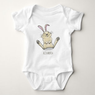 Niedliche Cartoon-Illustration Baby Strampler