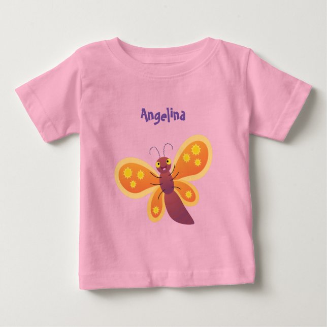 Niedliche Cartoon-Illustration Baby T-shirt (Vorderseite)