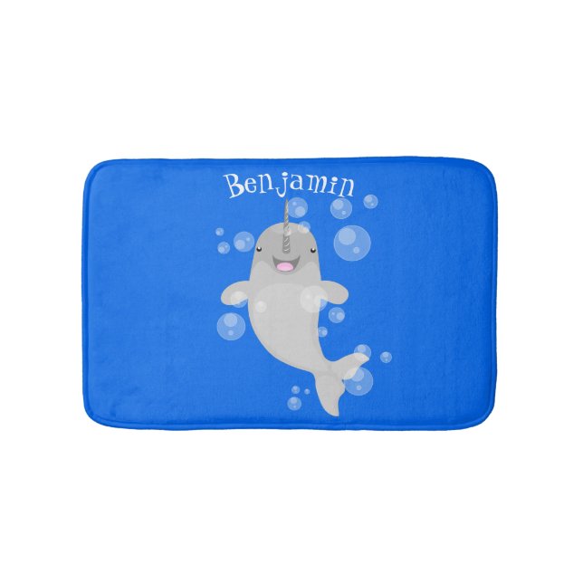 Niedliche Cartoon-Illustration Badematte (Vorderseite)