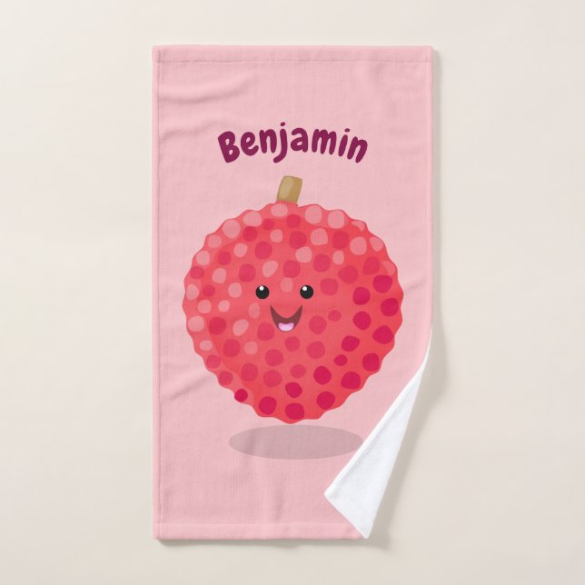 Niedliche Cartoon-Illustration Badhandtuch Set (Handtuch)