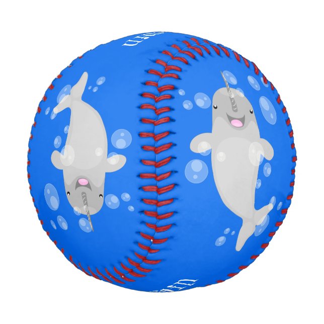 Niedliche Cartoon-Illustration Baseball (Schrägansicht)