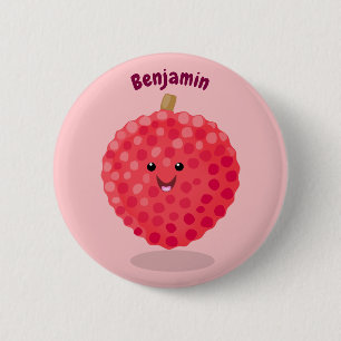 Niedliche Cartoon-Illustration Button