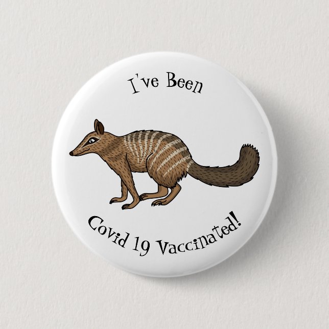 Niedliche Cartoon-Illustration Button (Vorderseite)