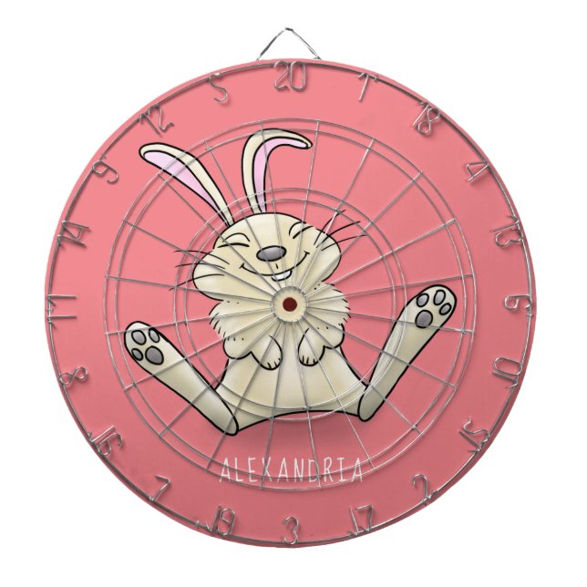 Niedliche Cartoon-Illustration Dartscheibe (vorne)