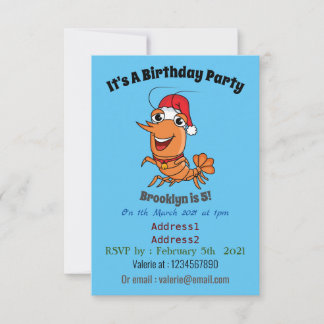 Niedliche Cartoon-Illustration Einladung