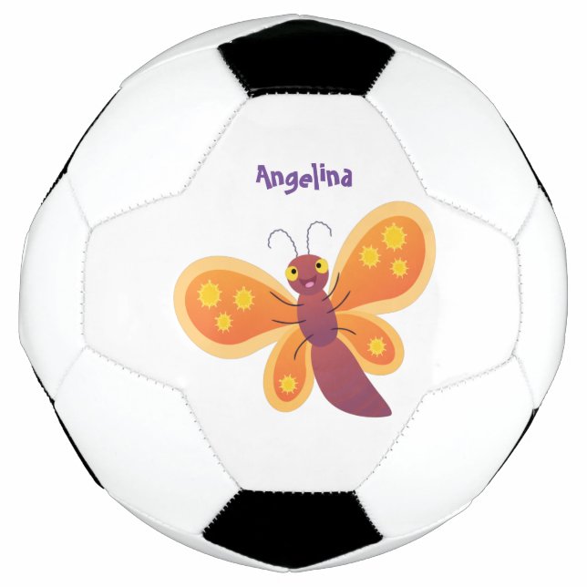 Niedliche Cartoon-Illustration Fußball (Vorderseite)