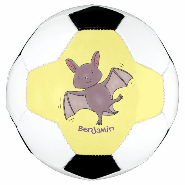 Niedliche Cartoon-Illustration Fußball (Vorderseite)