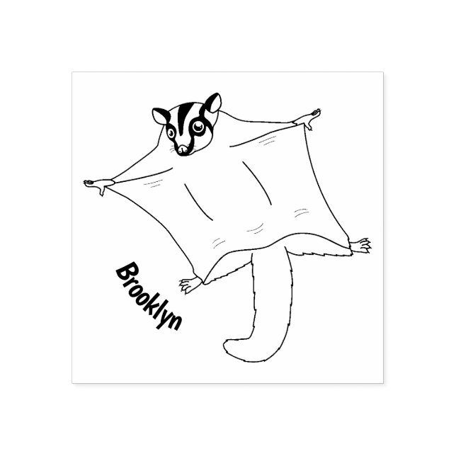 Niedliche Cartoon-Illustration Gummistempel (Prägung)