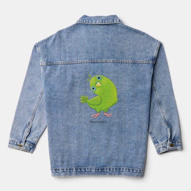 Niedliche Cartoon-Illustration Jeansjacke (Rückseite)