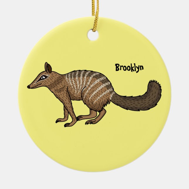 Niedliche Cartoon-Illustration Keramik Ornament (Vorne)
