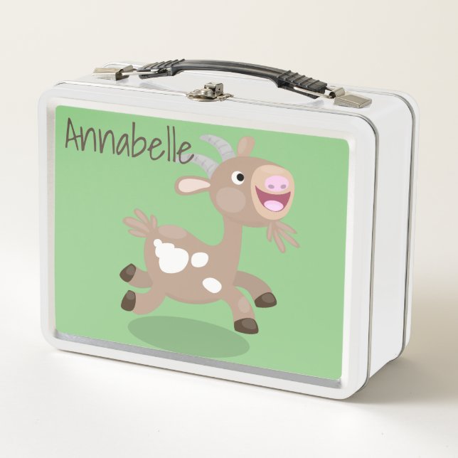 Niedliche Cartoon-Illustration Metall Brotdose (Vorderseite)