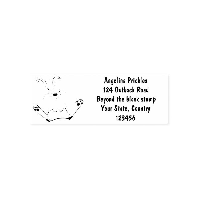 Niedliche Cartoon-Illustration Permastempel (Design)