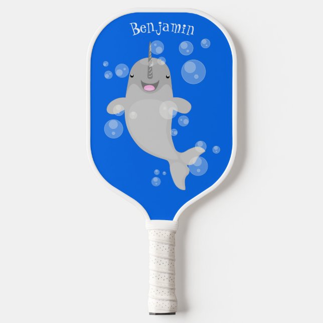 Niedliche Cartoon-Illustration Pickleball Schläger (Vorderseite)