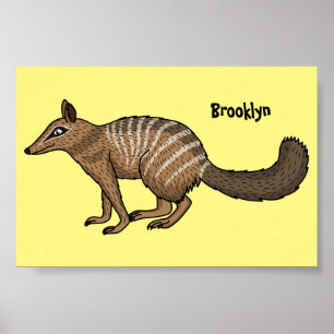 Niedliche Cartoon-Illustration Poster