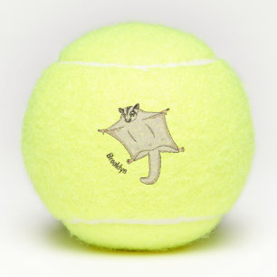Niedliche Cartoon-Illustration Tennisbälle