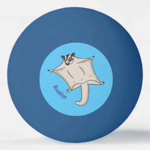 Niedliche Cartoon-Illustration Tischtennisball