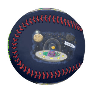 Niedliche Cartoon-Illustration über Fische im Welt Baseball