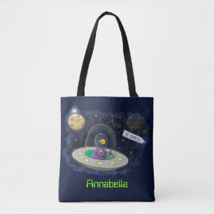 Niedliche Cartoon-Illustration über Fische im Welt Tasche