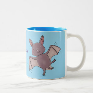 Niedliche Cartoon-Illustration Zweifarbige Tasse