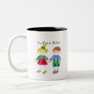 Niedliche Cartoon-Kinder Zweifarbige Tasse