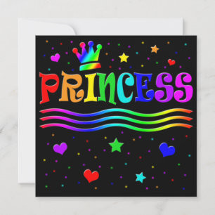 Niedliche Cartoon-Klipp-Kunst-Prinzessin Einladung