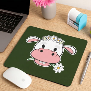 Niedliche Cartoon Kuh Kawaii Farm Animal Mouse P Mousepad