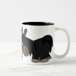 Niedliche Cartoon Ponies Standoff-Tasse Zweifarbige Tasse
