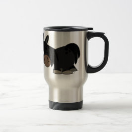 Niedliche Cartoon-Pony-Distanzhülsen-Pendler-Tasse Reisebecher