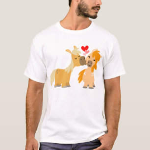 Niedliche Cartoon-Ponys im LiebekindT - Shirt