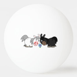 Niedliche Cartoon Ponys Standoff Pong Ball Tischtennisball