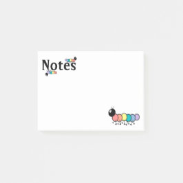 Niedliche Cartoon-Raupen Post-it Klebezettel