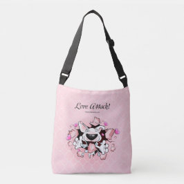 Niedliche Cartoon Stier-Terriertasche Tragetaschen Mit Langen Trägern