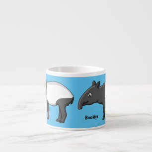Niedliche Cartoon Tape Illustration Espressotasse