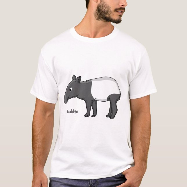 Niedliche Cartoon Tape Illustration T-Shirt (Vorderseite)