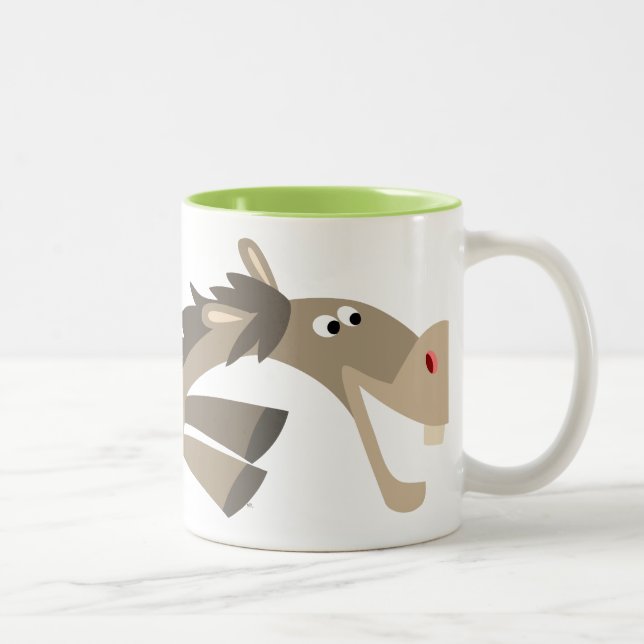 Niedliche Cartoon-Tasse Zweifarbige Tasse (Rechts)