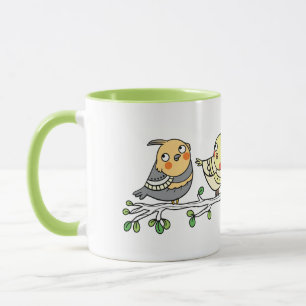 Niedliche Cartoon-Vögel-Tasse, bezaubernde Vogel-I Tasse