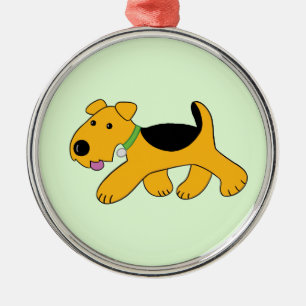 Niedliche Cartoon-Welpen-Hundeprämien-Verzierung Ornament Aus Metall
